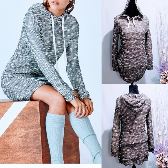 Fabletics Dresses & Skirts - Fabletics Yukon Knit Hoodie Dress size xs 🦄💋